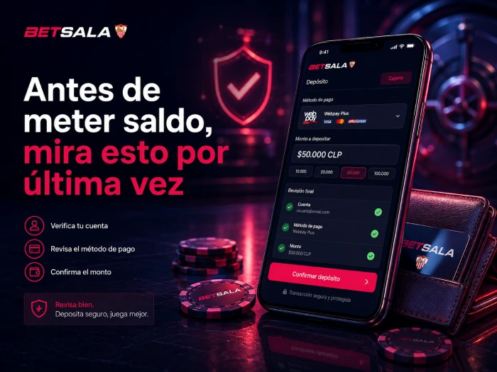 Acceso móvil a Betsala desde un teléfono