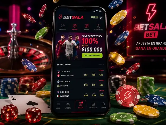 Casino y apuestas deportivas de Betsala en móvil